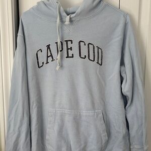 Cape Cod Women's Light Blue Hoodie size L Cuffy's